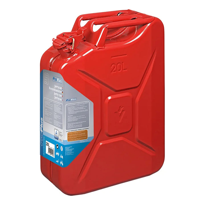 ProPlus Jerrycan 20L metaal rood UN- &amp; TüV/GS-gekeurd