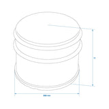 ProPus Deurstopper Ø90mm rvs