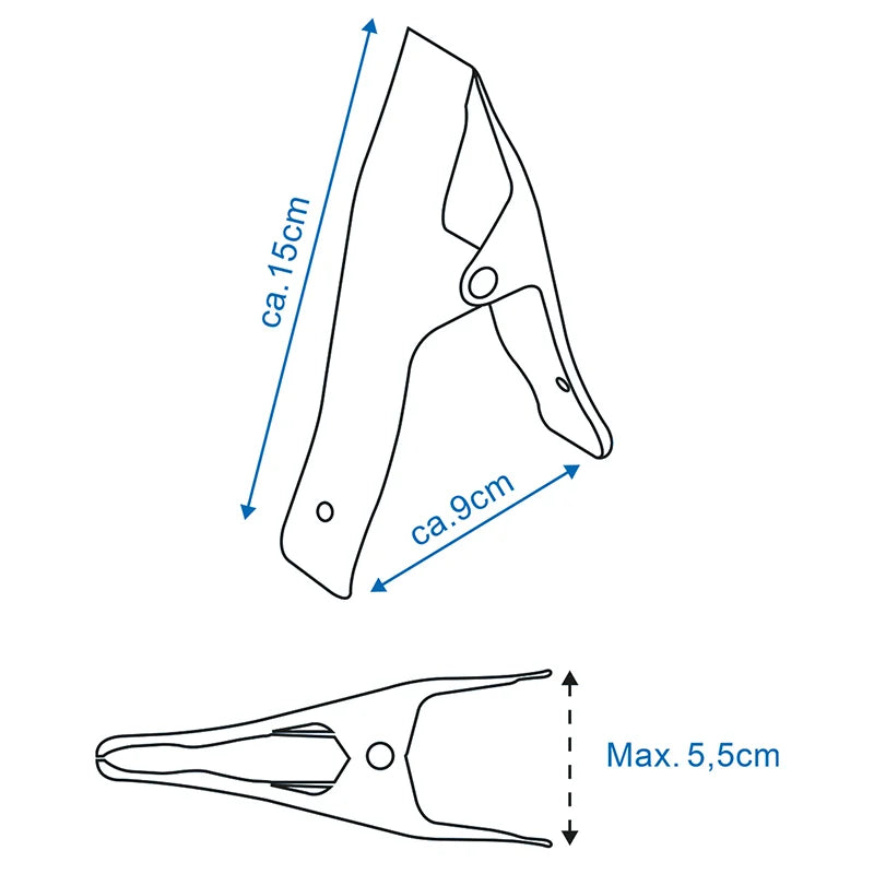 ProPlus Klemmen metaal - set van 2 stuks
