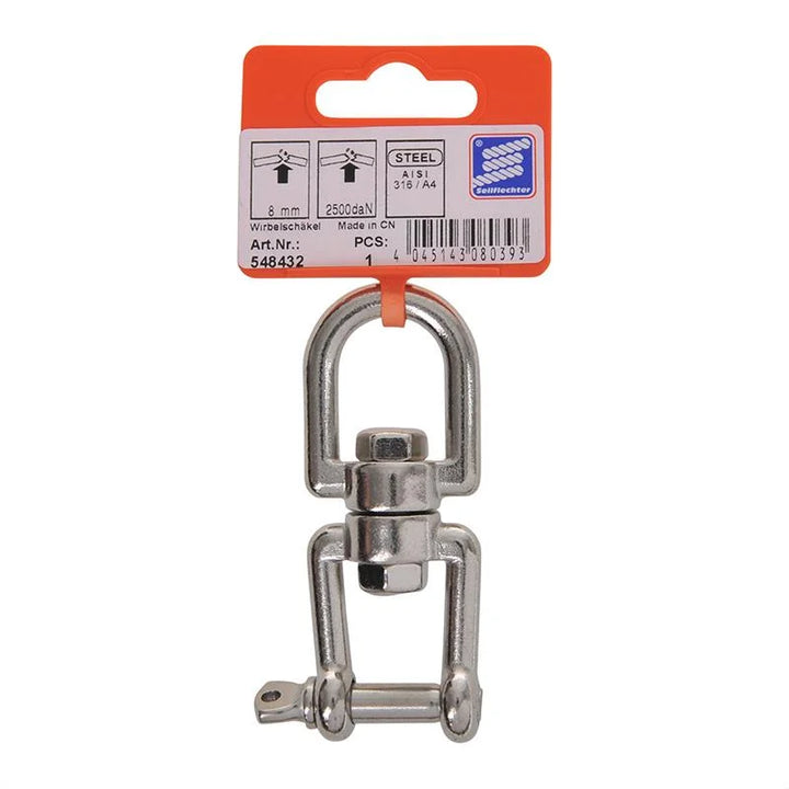 ProPlus Wartelsluiting 8mm, A4 RVS AISI 316, oog/vork, 2.500 daN