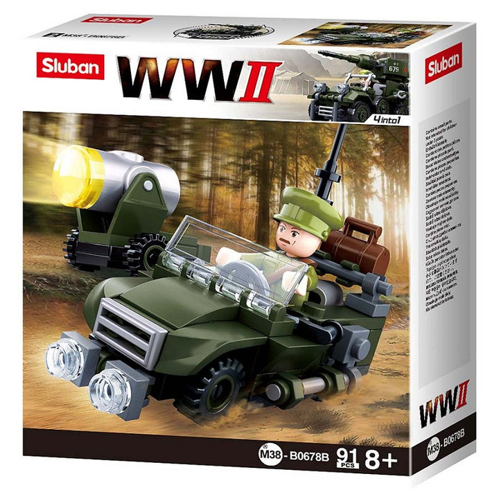 Sluban WWII 4in1 Army model B M38-B0678B 