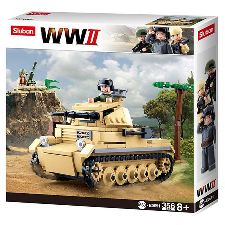 Sluban WWII small German Tank M38-B0691 