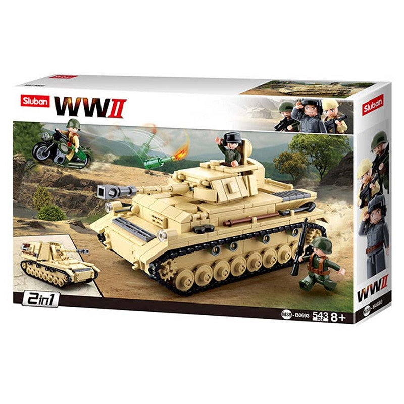 Sluban WWII German Tank M38-B0693 
