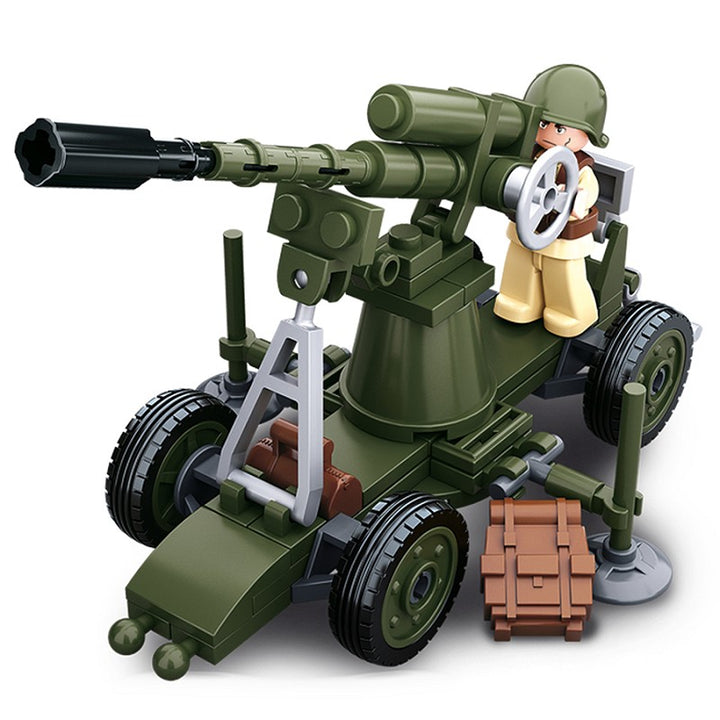 Sluban WWII Allied antiaircraft gun M38-B0678C 