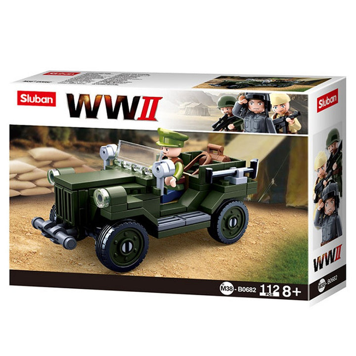 Sluban WWII Allied light truck M38-B0682 