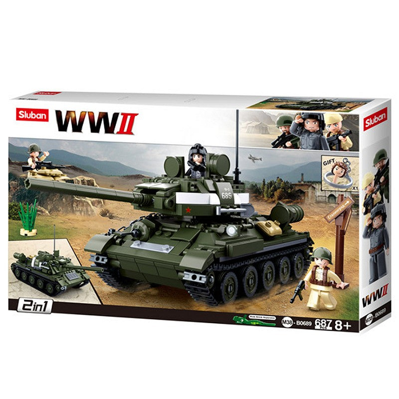 Sluban WWII Allied tank hunter M38-B0689 #16144