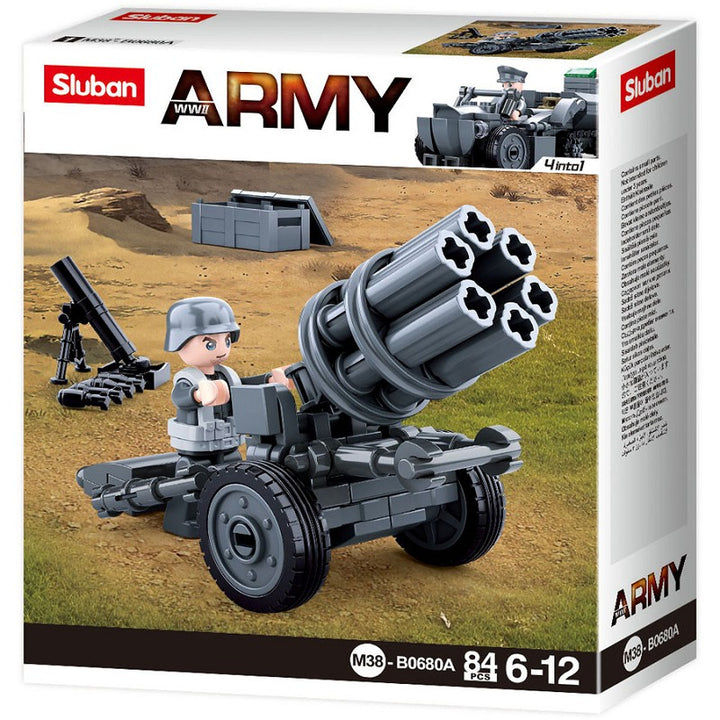 Sluban German Army Rocket gun M38-B0680A 