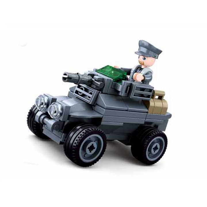 Sluban German Army Armored car M38-B0680C 