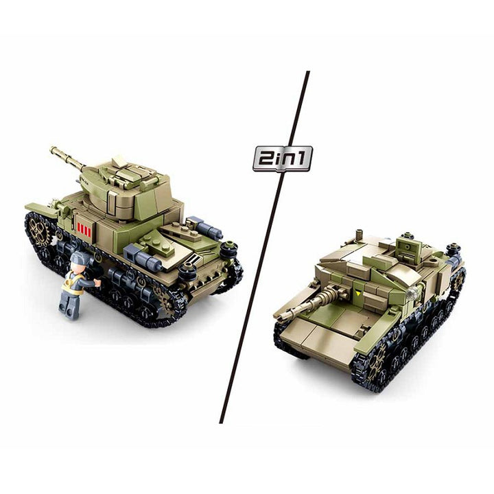 Sluban Medium Italian tank 2in1 M38-B0711 