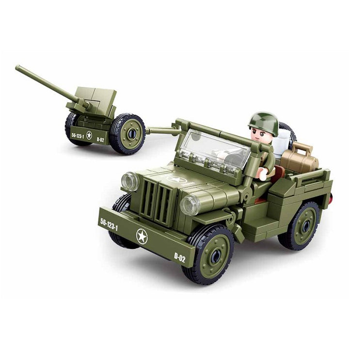 Sluban Allied jeep with Anti-Aircraft guns M38-B0853 