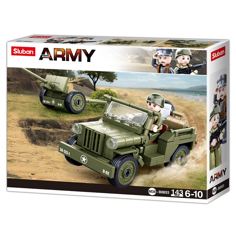Sluban Allied jeep with Anti-Aircraft guns M38-B0853 