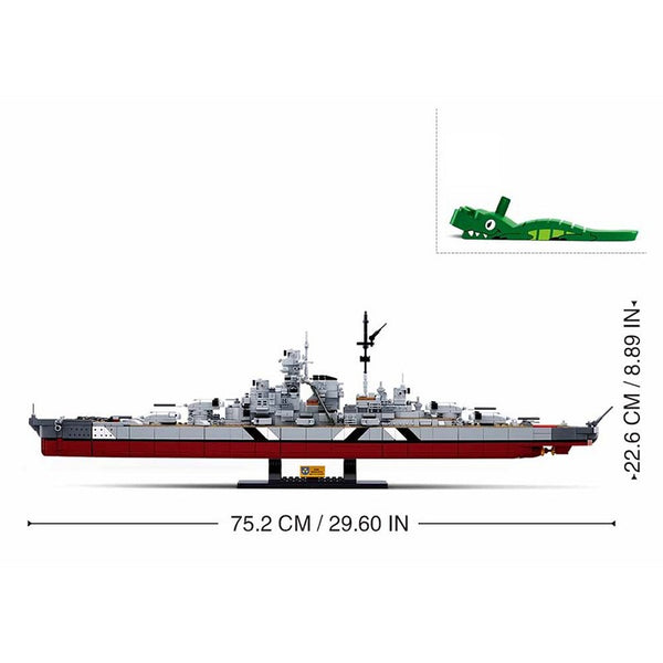 Sluban Bismarck Battleship 2 in 1 M38-B1102 #16164