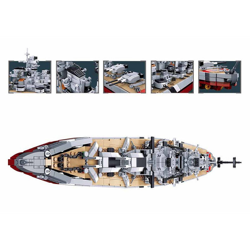 Sluban Bismarck Battleship 2 in 1 M38-B1102 