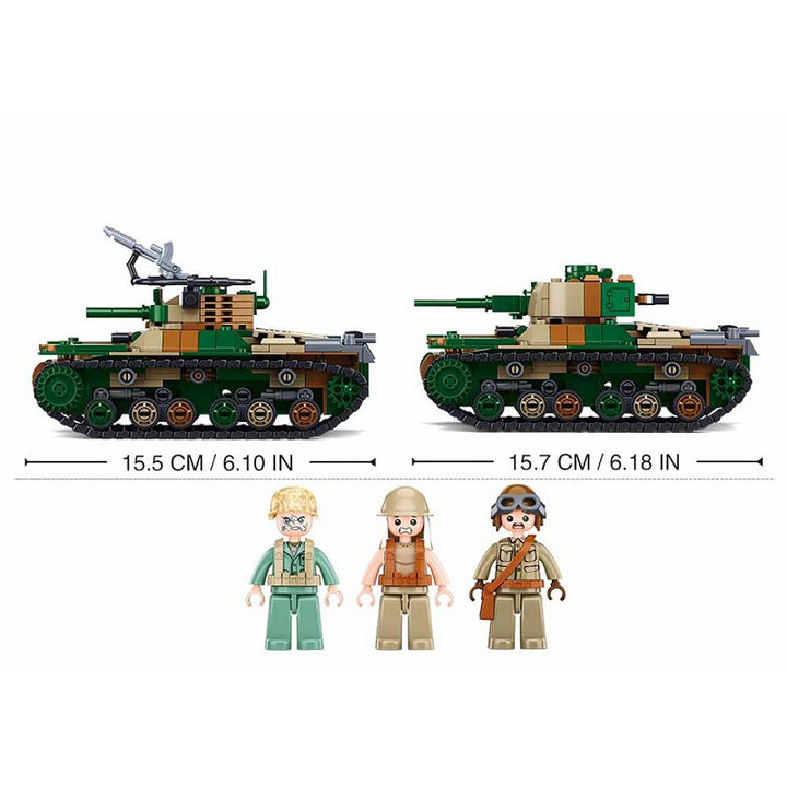 Sluban WWII Type 97 medium tank M38-1107 