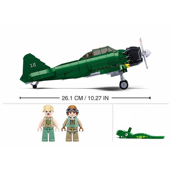 Sluban WWII A6M Zero M38-B1108 