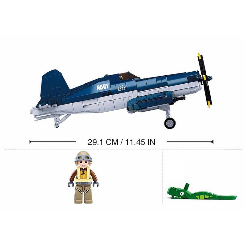 Sluban WWII F4U Fighter M38-B1109 