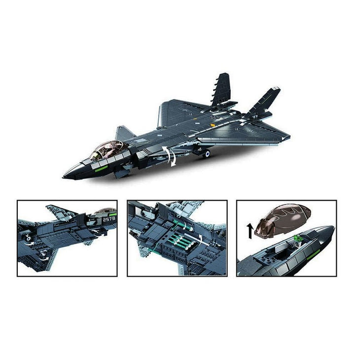 Sluban J20SS Stealth Aircraft M Coat. Vers. M38-B1187 