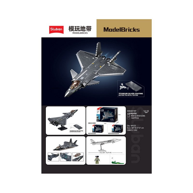 Sluban J20SS Stealth Aircraft M Coat. Vers. M38-B1187 