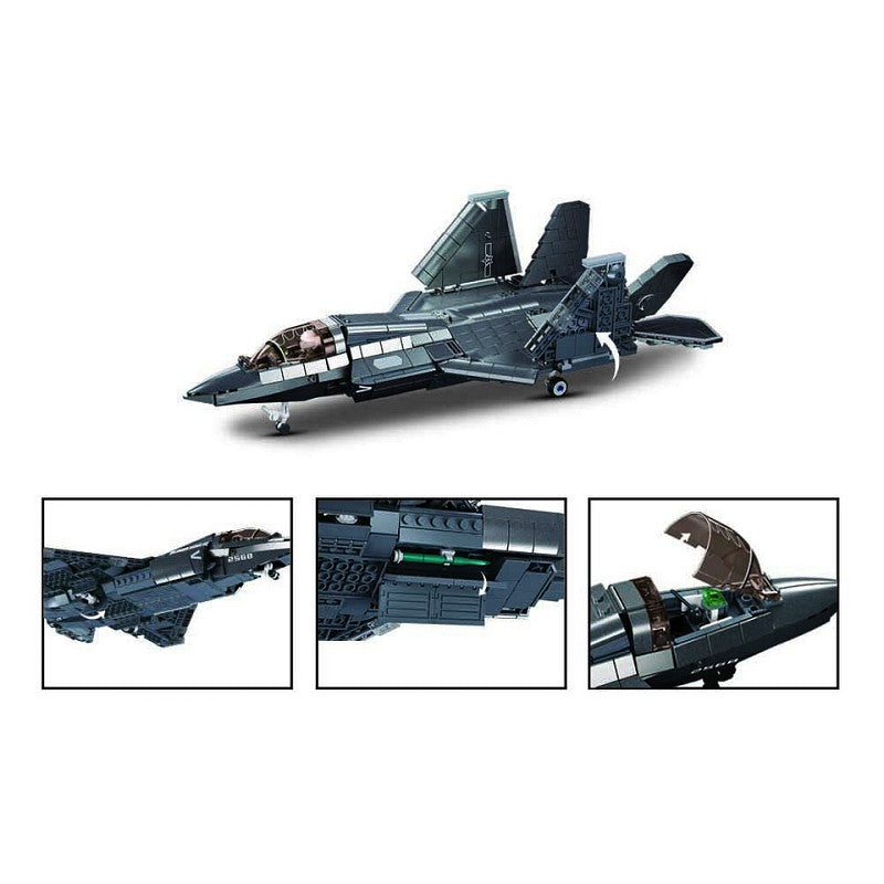 Sluban J-35S Stealth Aircraft M Coat. Vers. M38-B1186 