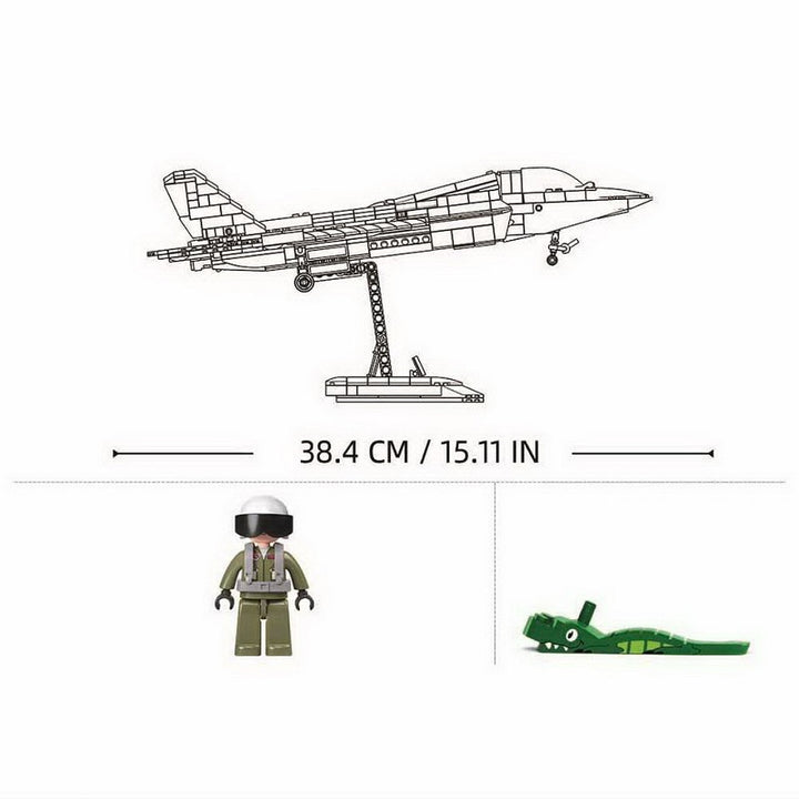 Sluban J-35S Stealth Aircraft M Coat. Vers. M38-B1186 