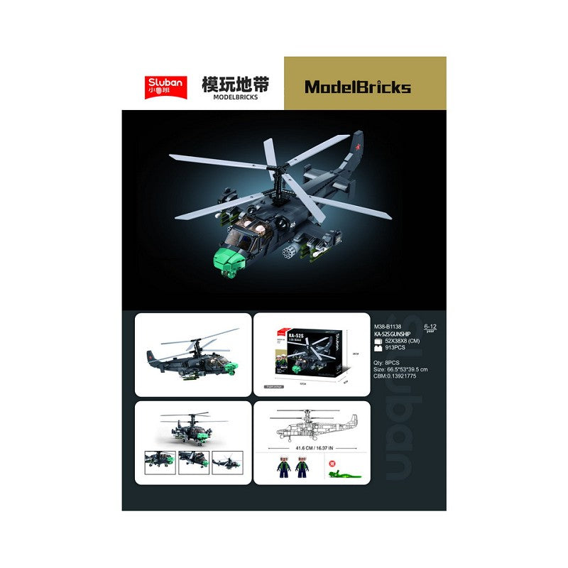 Sluban KA-52S Gunship M38-B1138 