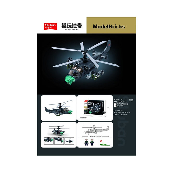 Sluban KA-52S Gunship M38-B1138 