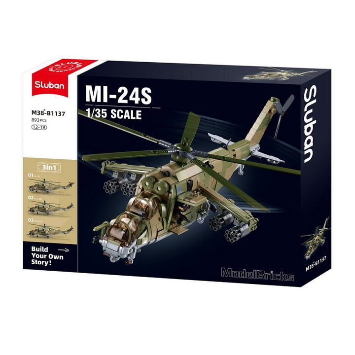 Sluban MI-24S Gunship M38-B1137 