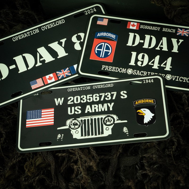 Nummerplaat D-Day Willys