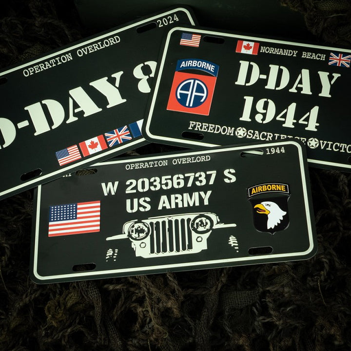 Nummerplaat D-Day Willys