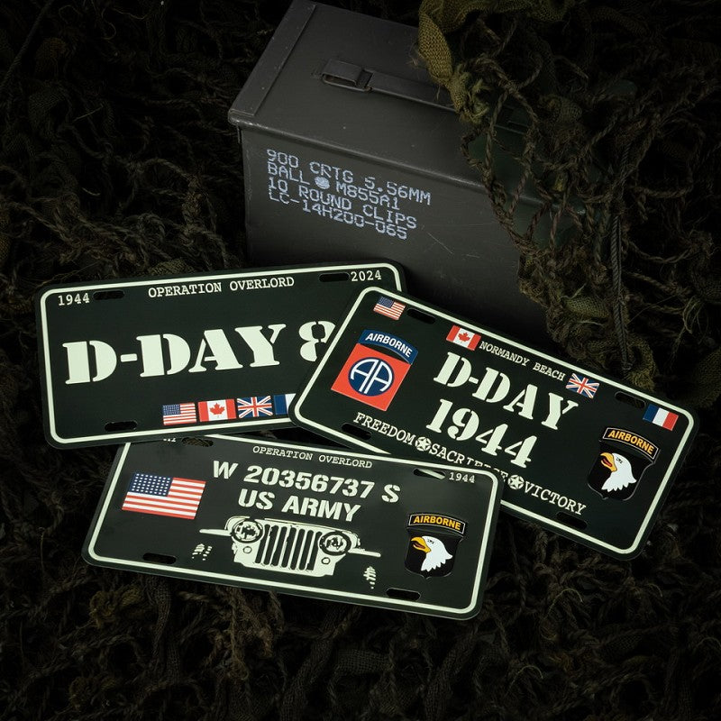Nummerplaat D-Day Willys