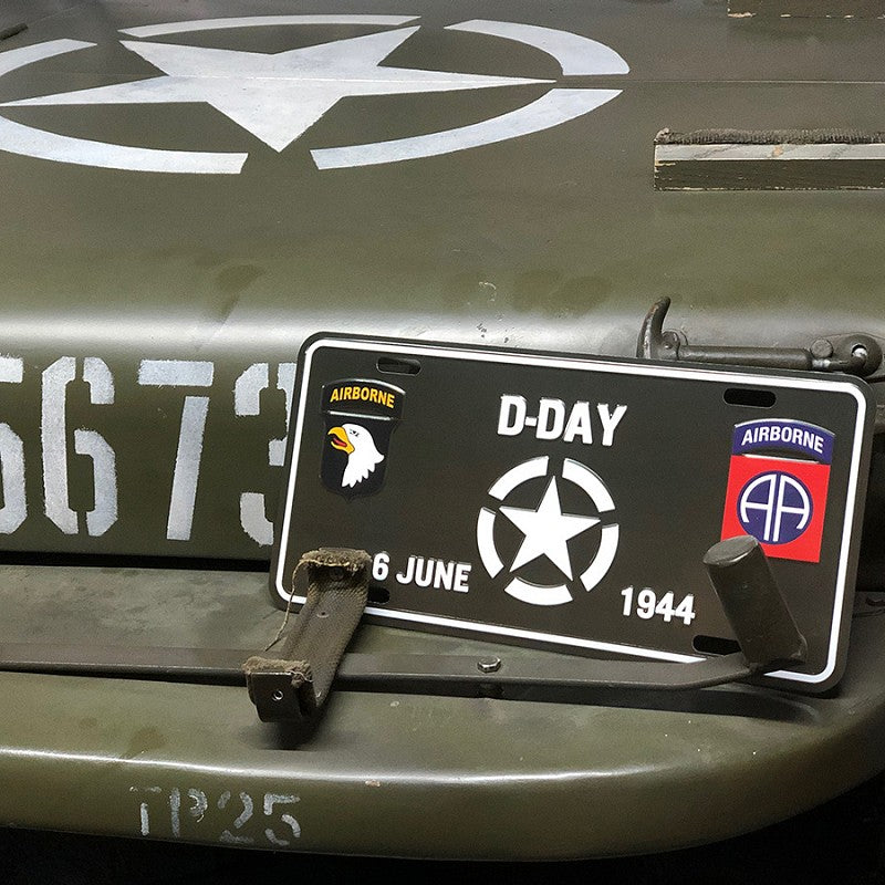 Nummerplaat D-Day White Star 6 june 1944