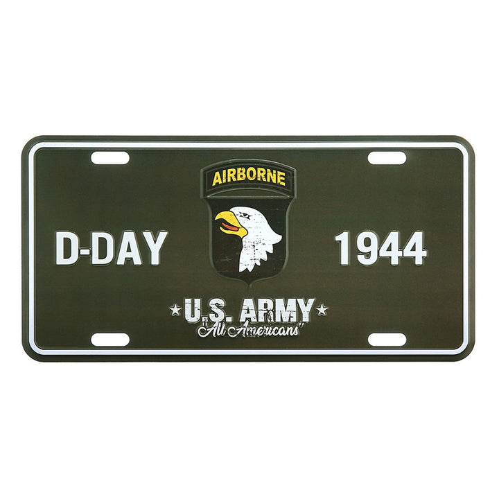 Nummerplaat D-Day 1944 101st Airborne