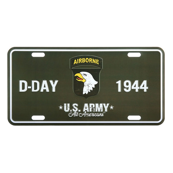 Nummerplaat D-Day 1944 101st Airborne