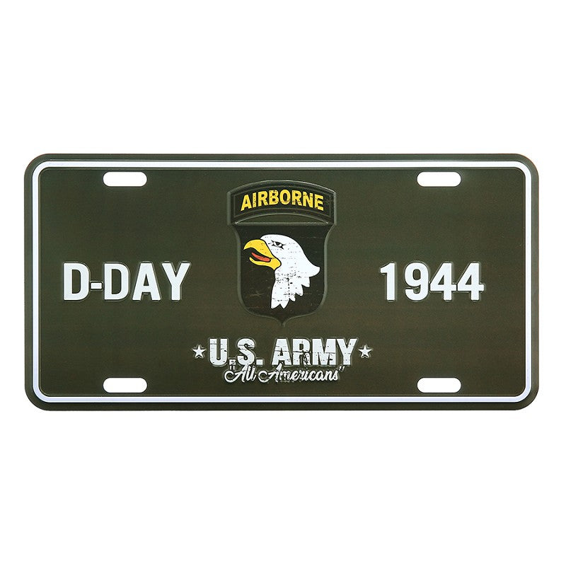 Nummerplaat D-Day 1944 101st Airborne