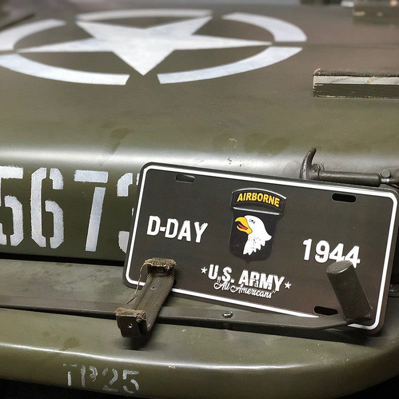 Nummerplaat D-Day 1944 101st Airborne