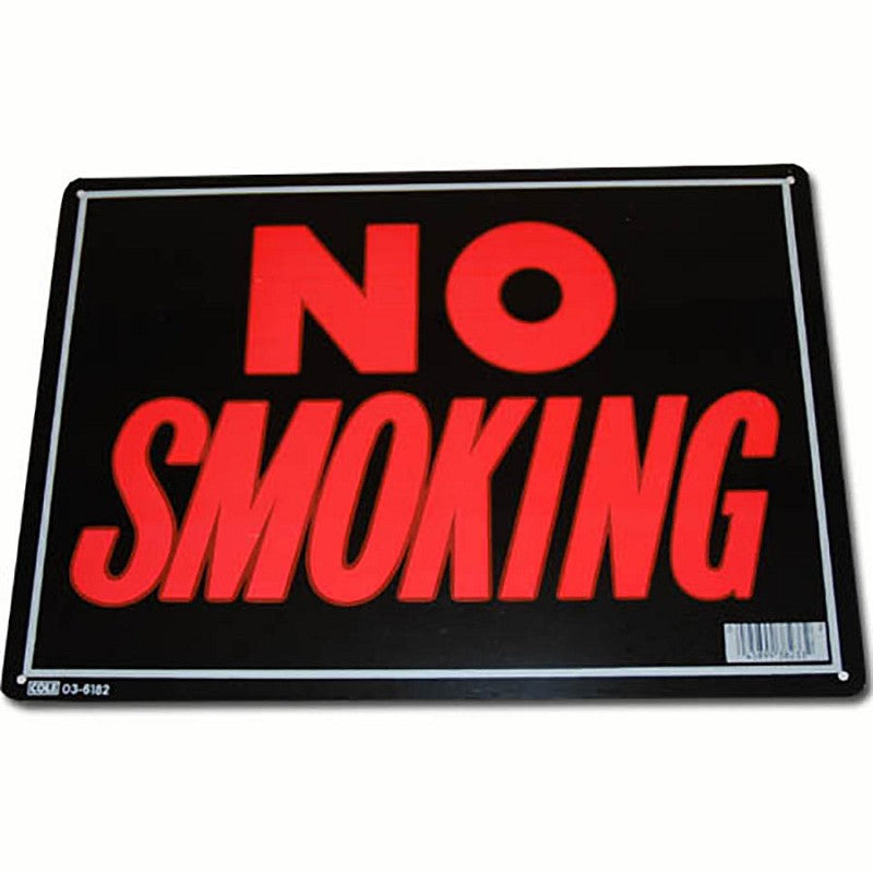 Metalen plaat no smoking #8172