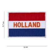 Embleem stof vlag Holland tekst Holland