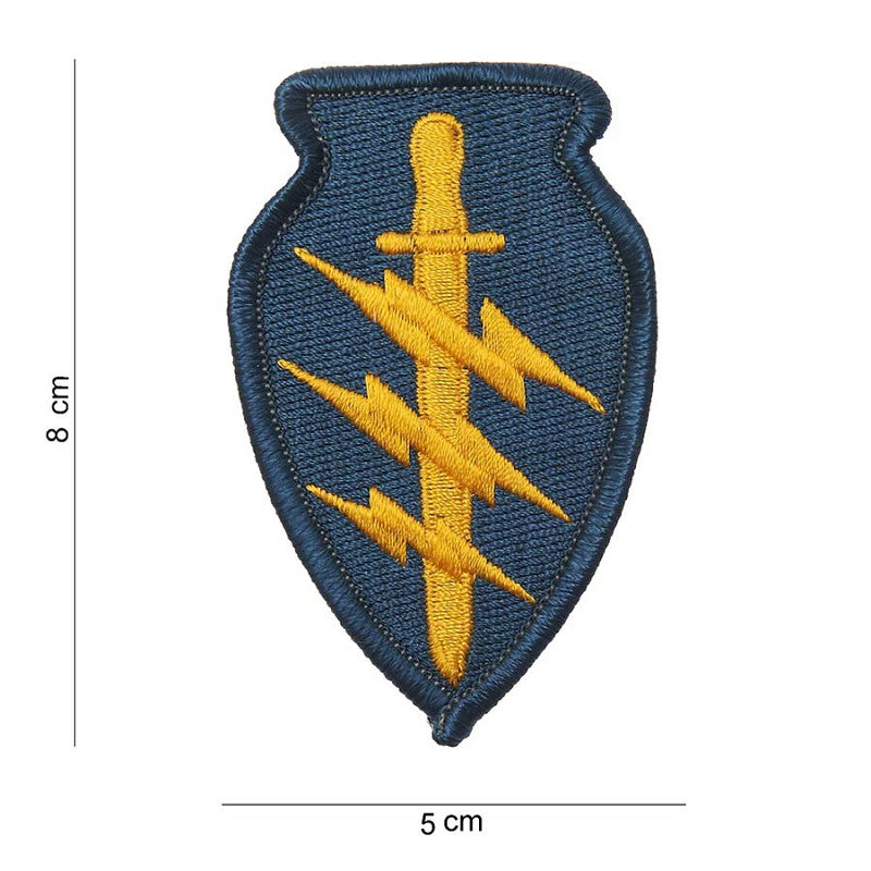 Embleem stof US army S.F. zwaard