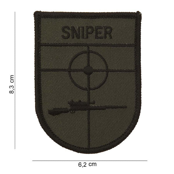 Embleem stof sniper (schild)