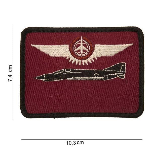 Embleem stof jet fighter