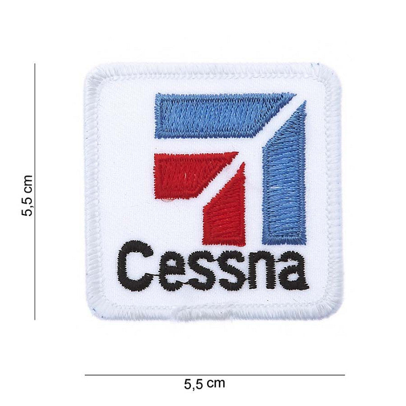 Embleem stof Cessna (wit)