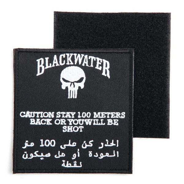 Embleem stof blackwater 100 mtr met klittenband