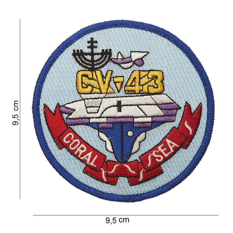 Embleem stof CV-43 Coral sea