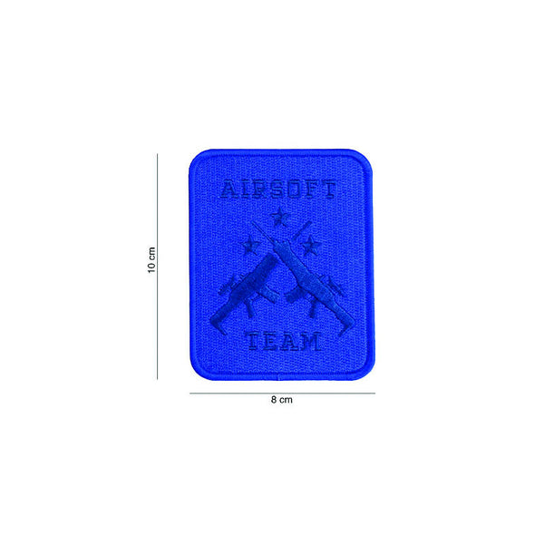 Embleem stof Airsoft team blauw