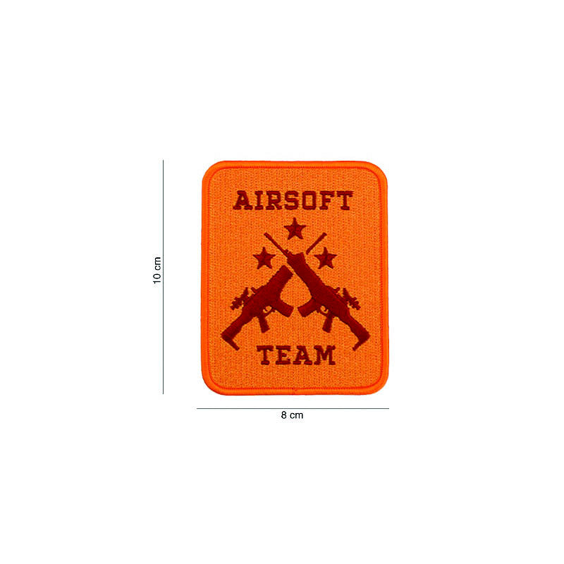 Embleem stof Airsoft team oranje