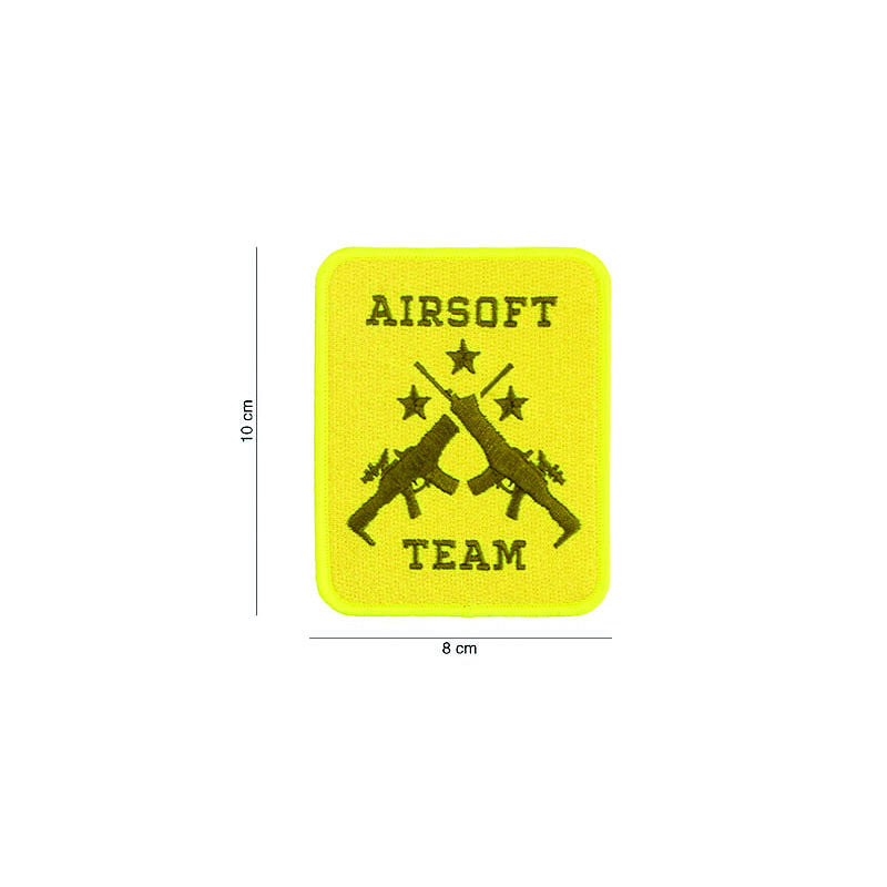 Embleem stof Airsoft team geel