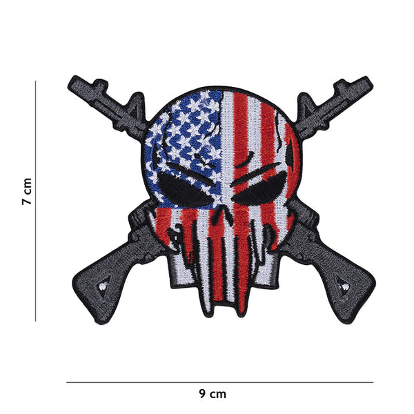 Embleem stof Punisher weapons USA