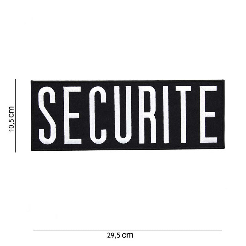 Embleem stof securite groot