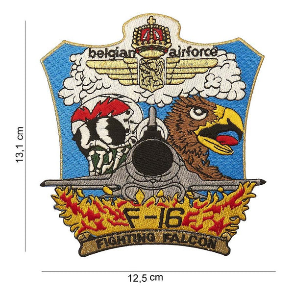 Embleem stof Belgian Air Force F-16 (havik)