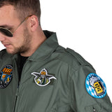 Embleem stof Thirsty pilot met klittenband